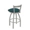 Holland Bar Stool Co 30" Low Back Swivel Bar Stool, Nickel Finish, Graph Tidal Seat 82130AN022 - alternate 3
